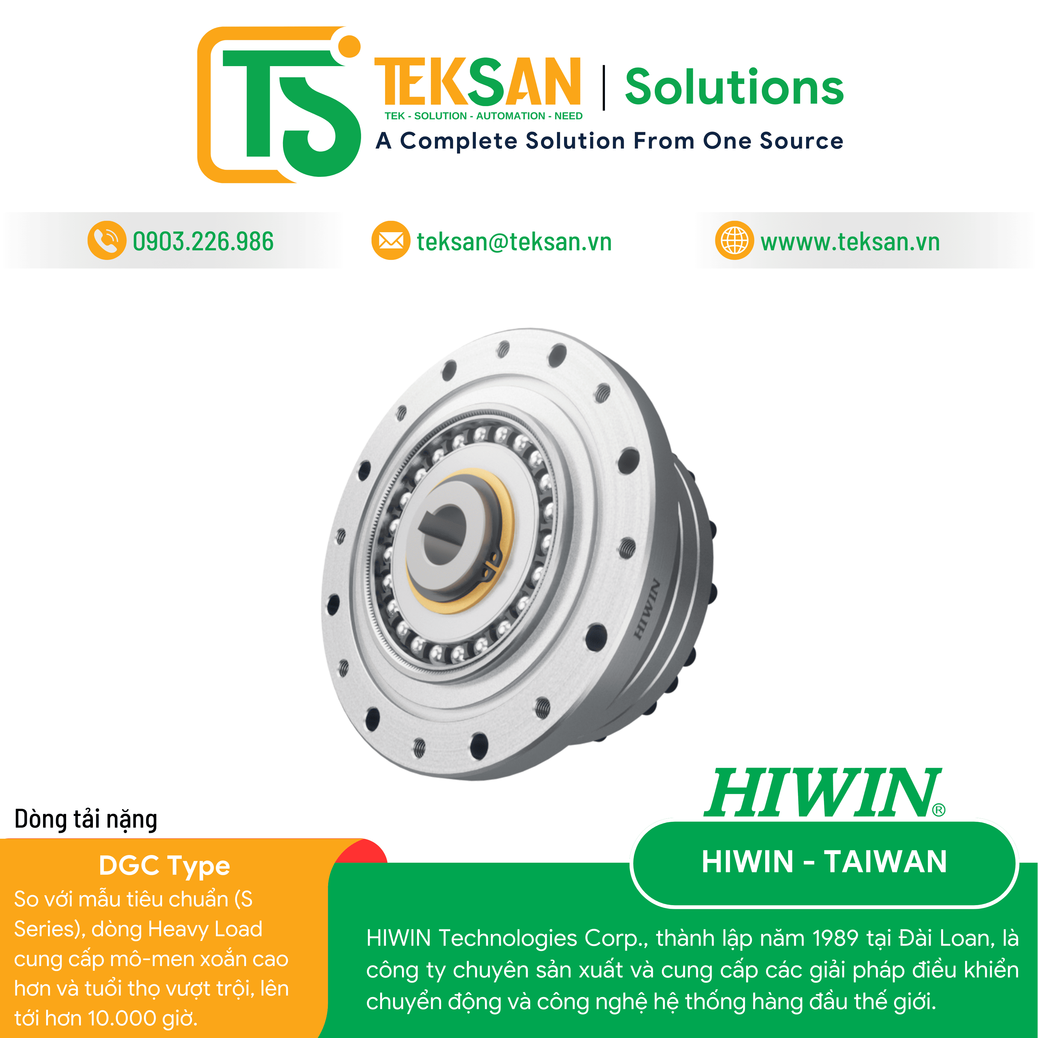 HIWIN - DGC Type HIWIN-DGC-Type - Ảnh 1
