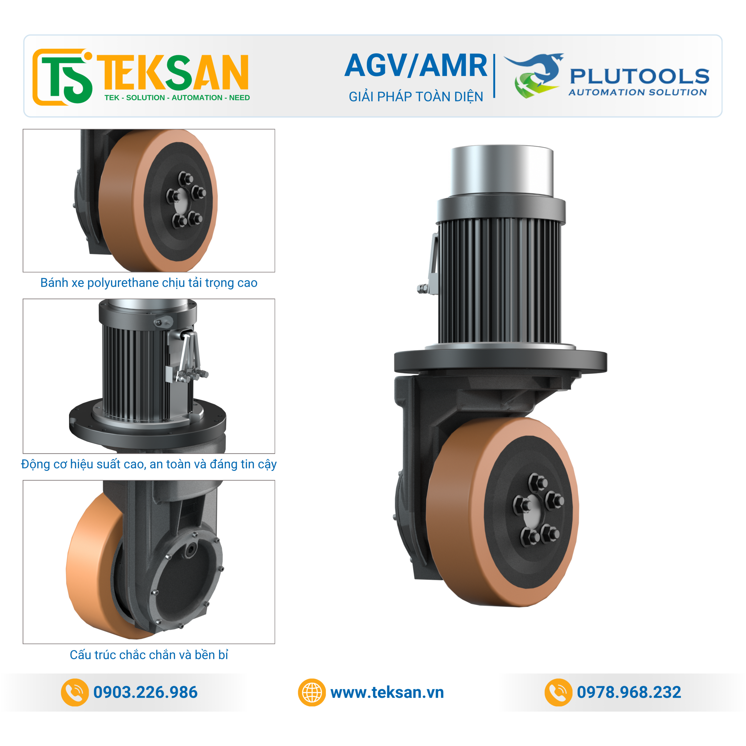 TEKSAN-Vertical Drive Wheel without Steering-2 TEKSAN-Vertical Drive Wheel without Steering-2