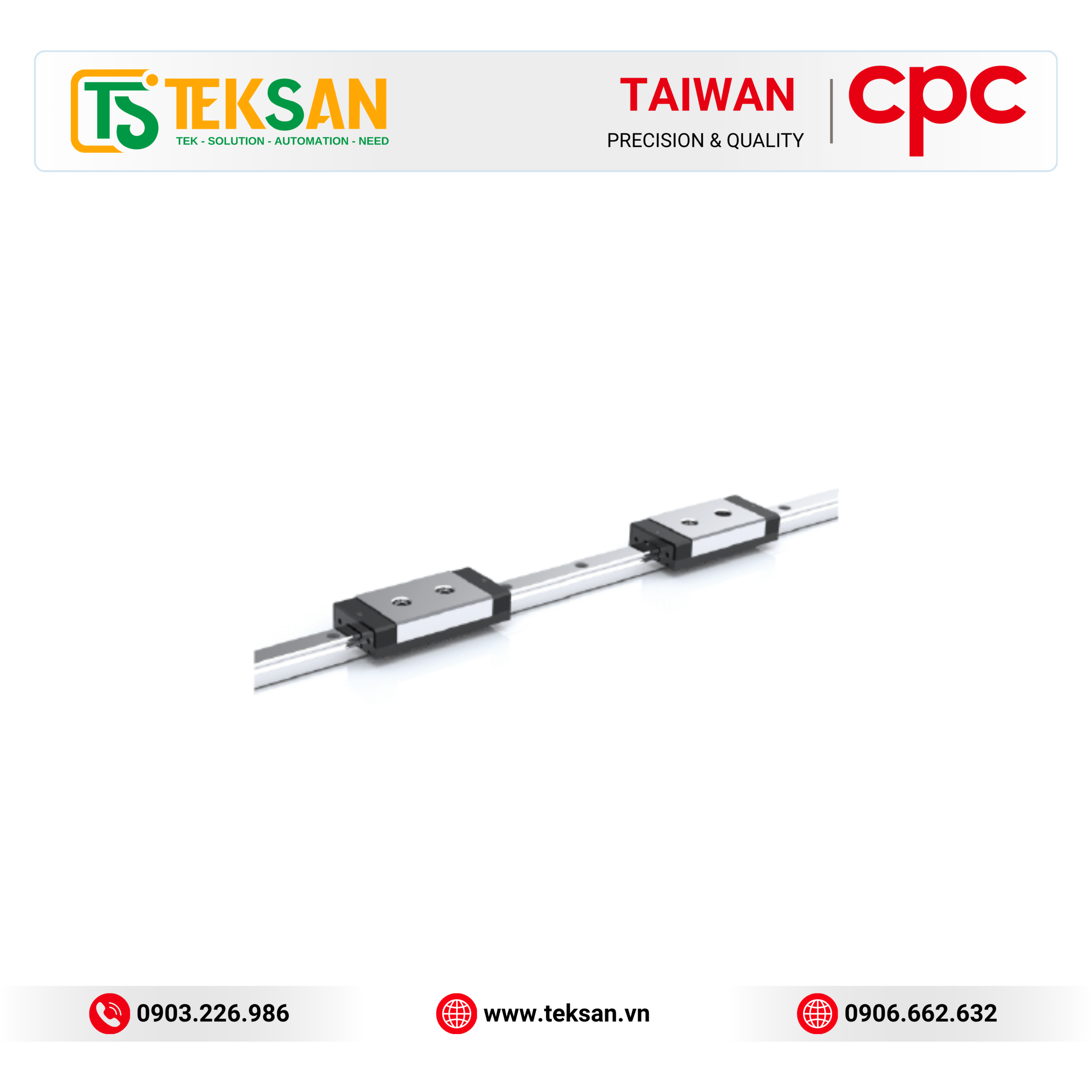 CPC Miniature Linear Guides Thanh trượt dẫn hướng mini CPC MR Series – Giải pháp dẫn hướng tuyến tính siêu nhỏ cho thiết bị chính xác - Ảnh 1