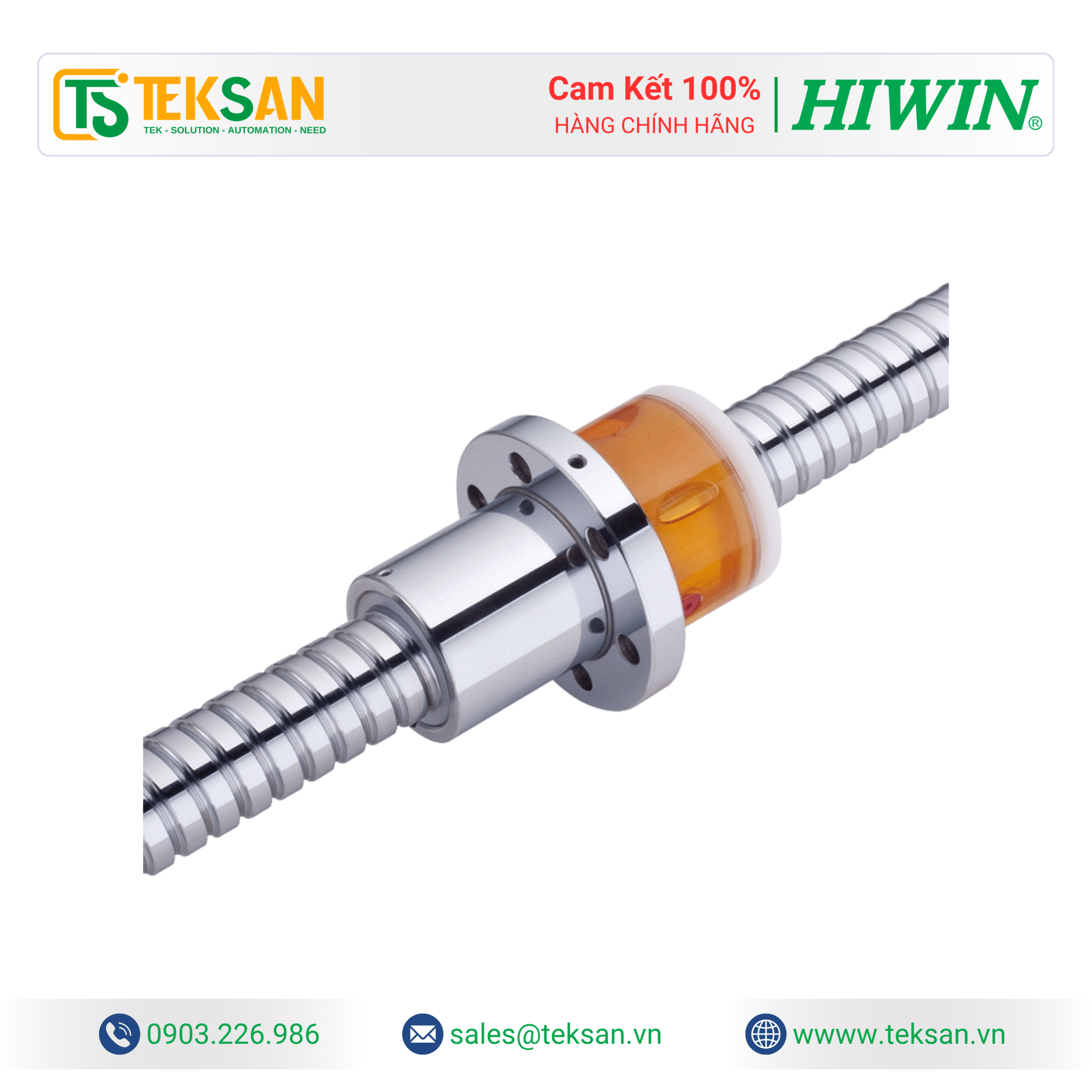 E2 Self-Lubricant Ballscrew HIWIN E2 Self-Lubricant Ballscrew - Ảnh 1