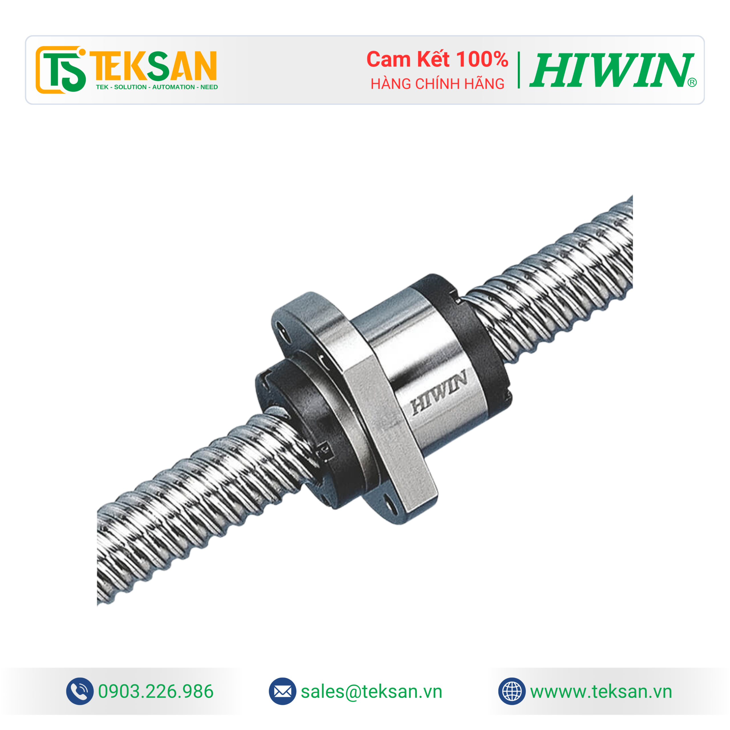 Endcap Recirculation Type Ballscrew HIWIN Endcap Recirculation Type Ballscrew - Ảnh 1
