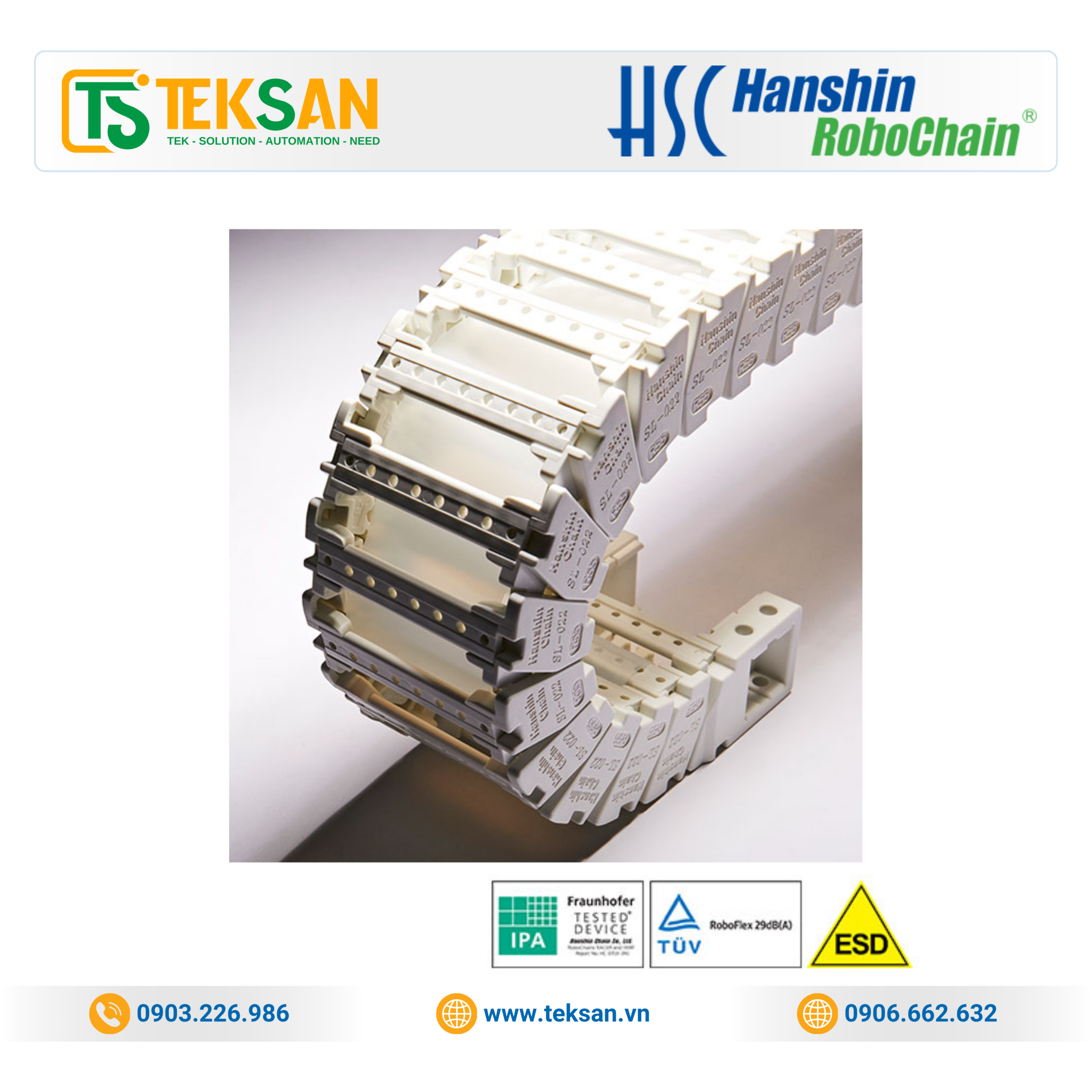 Hanshin HST-PAD Xích Nhựa Hanshin HST-PAD - Ảnh 1