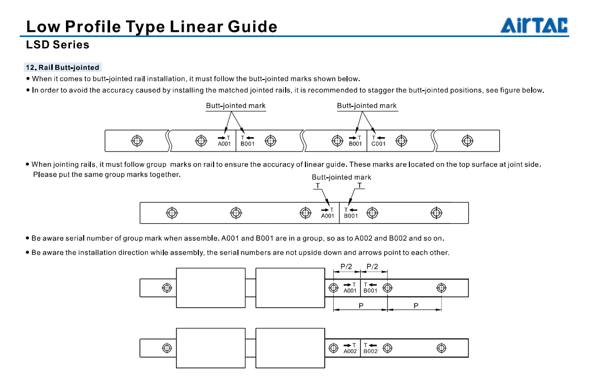 LSD Series Low Profile Type Linear Guide 12 ghep noi