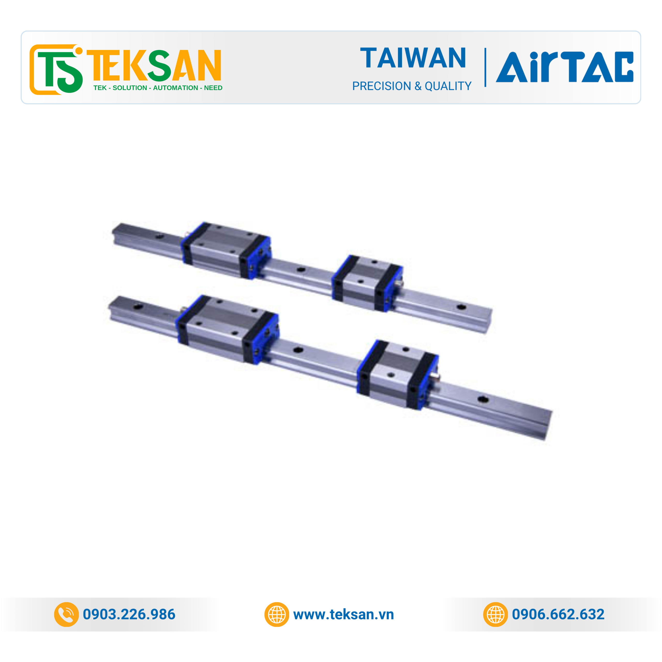 LSD Series Low Profile Type Linear Guide - VUÔNG Thanh Trượt Dẫn Hướng Tuyến Tính LSD15HN Low Profile Type Linear Guide | Linear Guide Airtac Chính Hãng - Ảnh 1