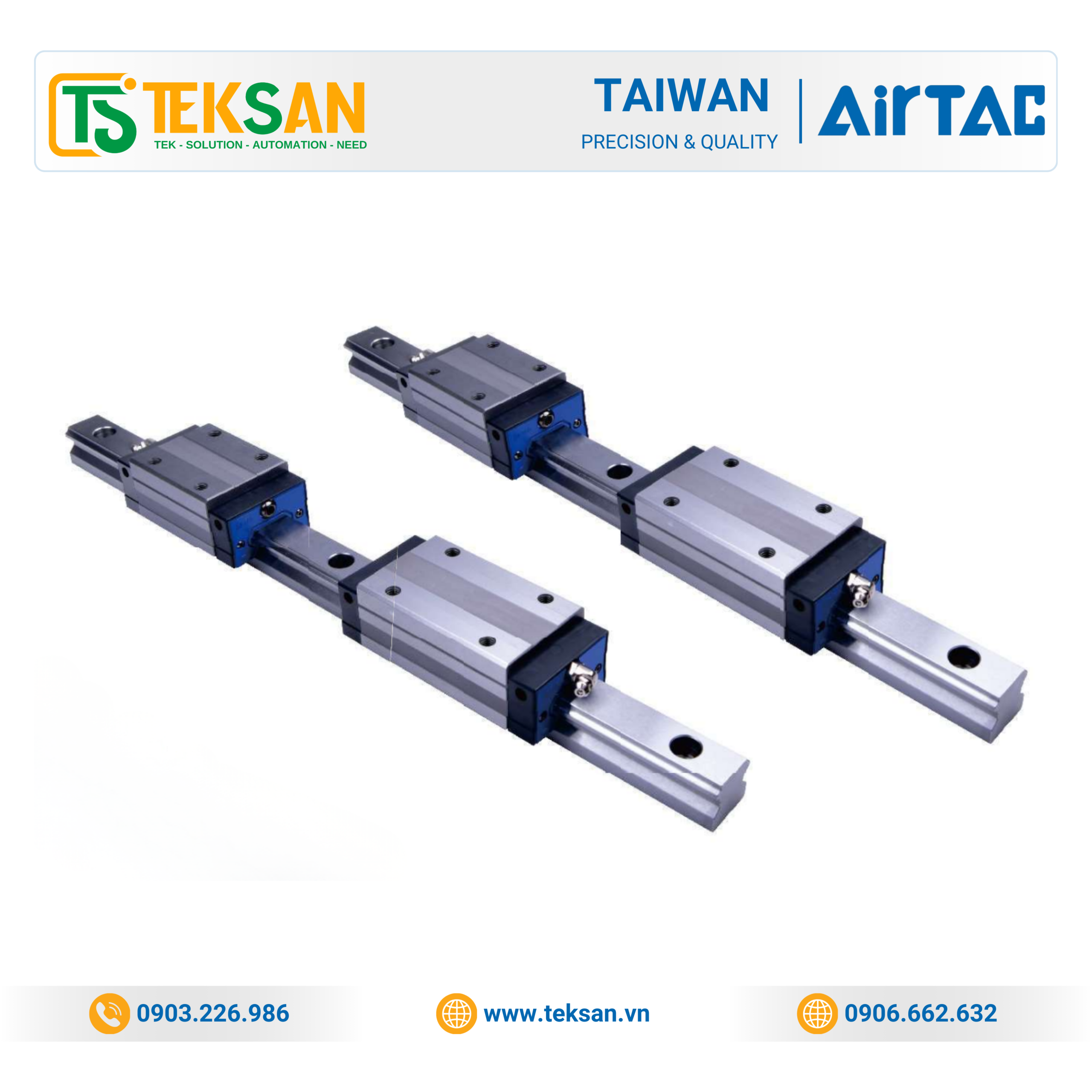 LSH Series Standard Linear Guide Vuông Thanh Trượt Dẫn Hướng Tuyến Tính LSH45HL Series Standard Linear Guide | Linear Guide Airtac Chính Hãng - Ảnh 1