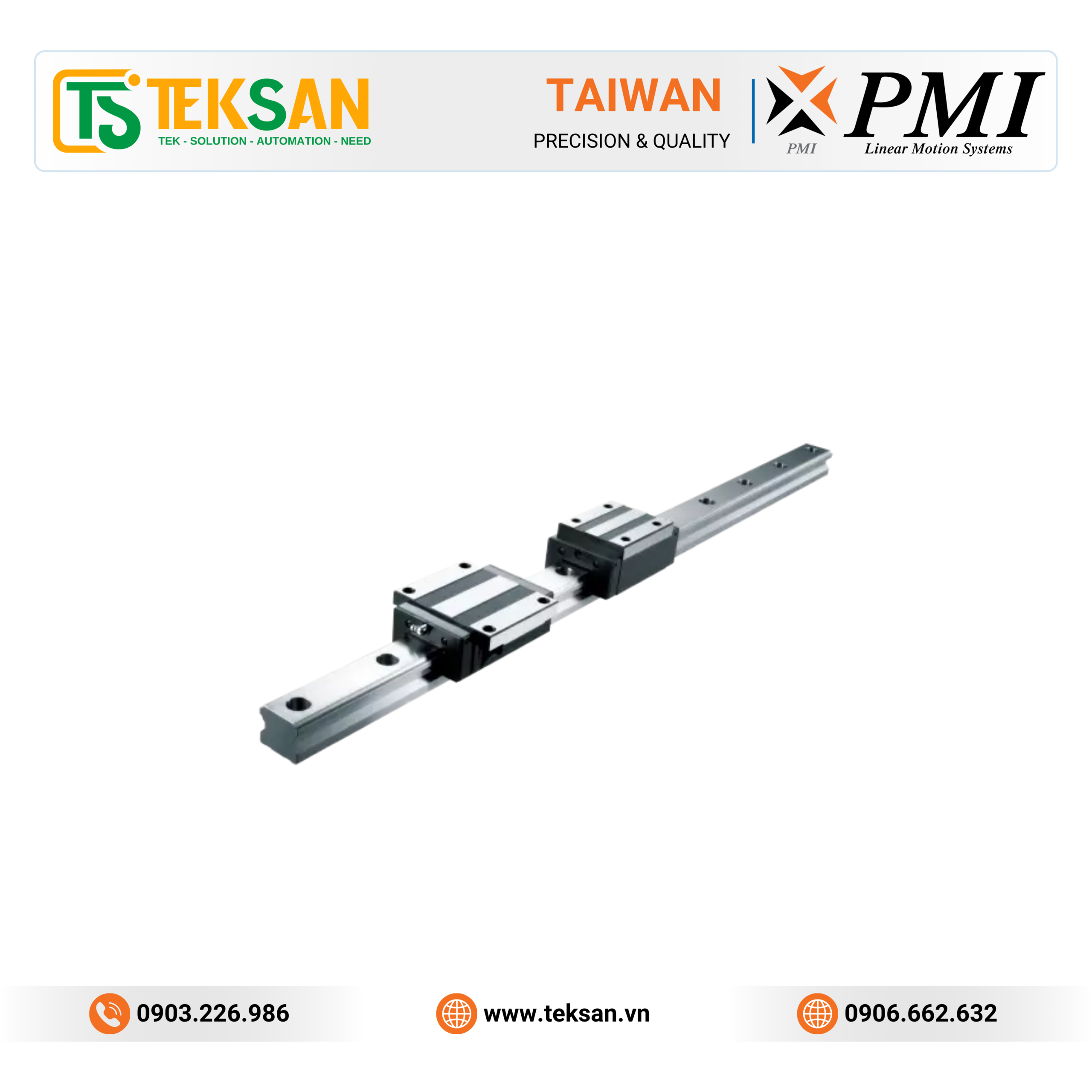PMI SME Series Ball Chain Type Thanh trượt dẫn hướng PMI SME Series Ball Chain Type - Ảnh 1