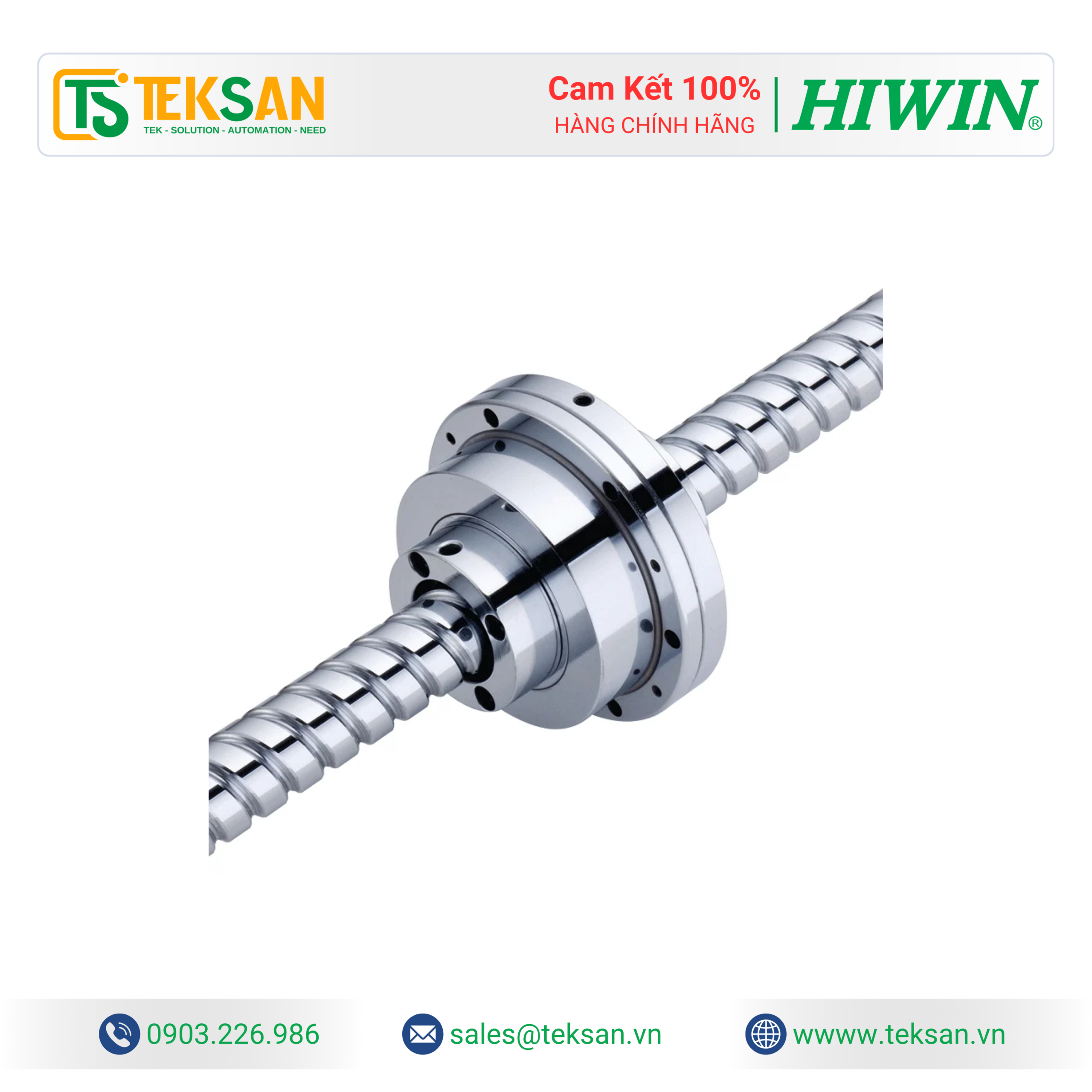 R1 Series Rotating Nut Ballscrew HIWIN R1 Series Rotating Nut Ballscrew - Ảnh 1