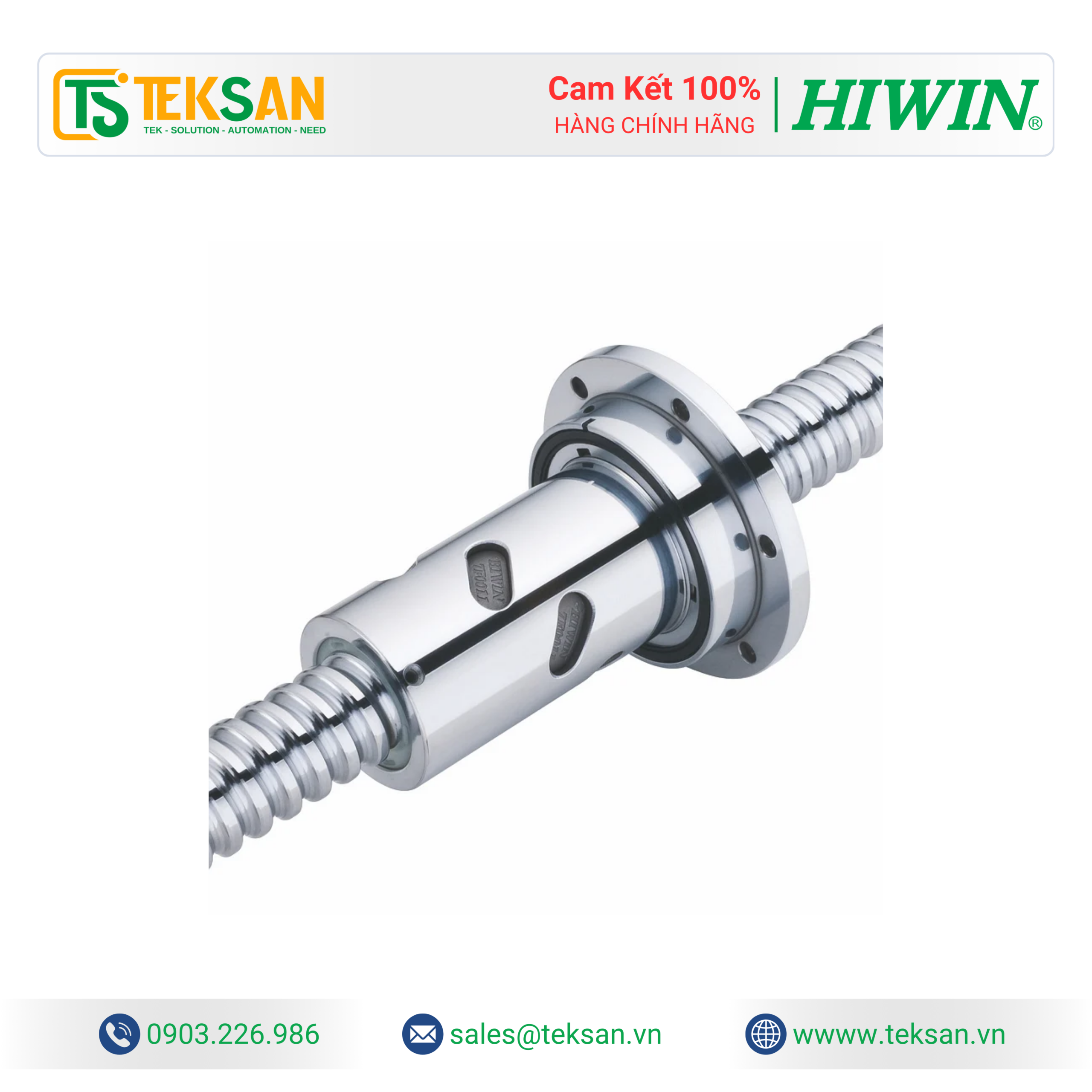 R2 Series Rotating Nut Ballscrew HIWIN R2 Series Rotating Nut Ballscrew - Ảnh 1