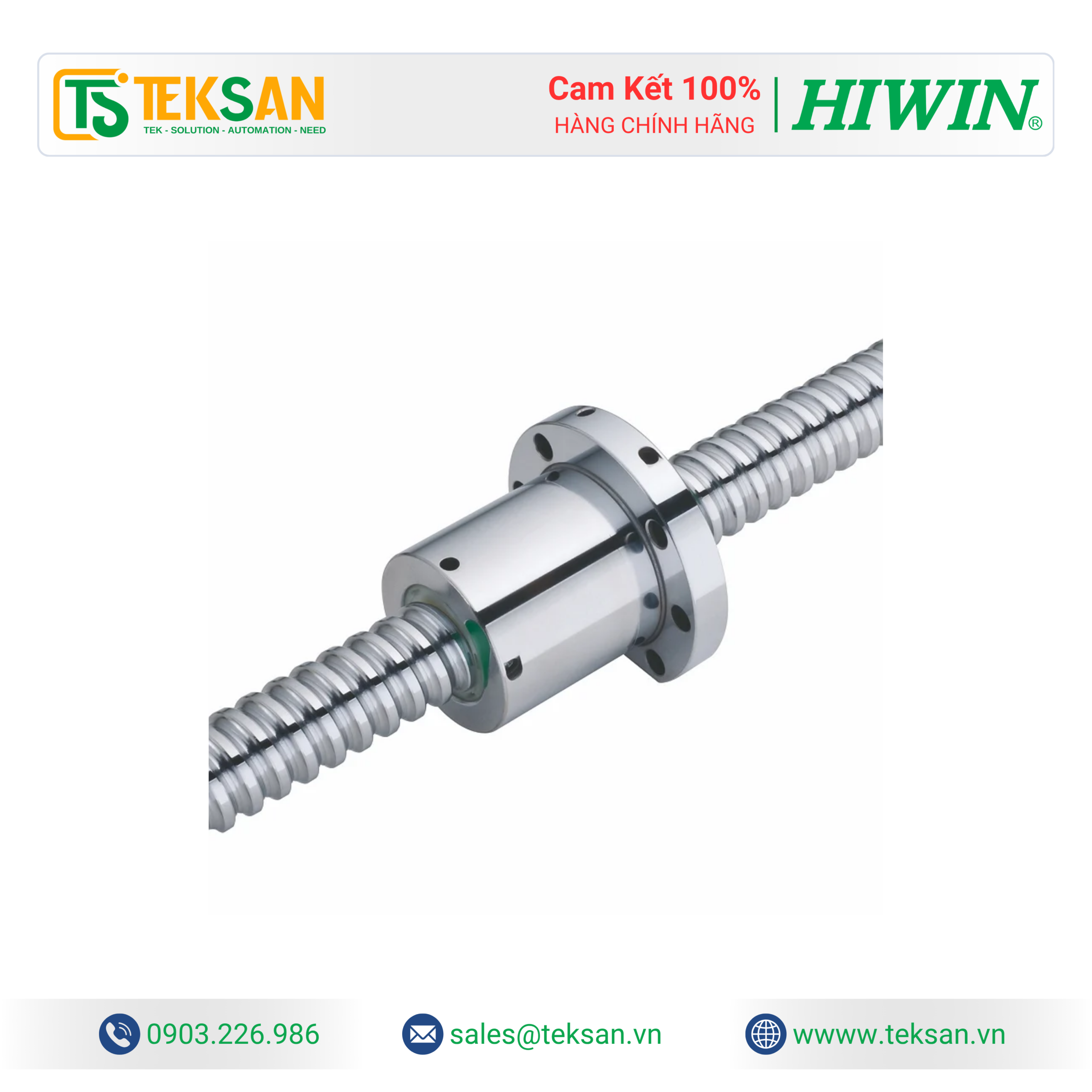 Stainless Steel Ballscrew HIWIN Stainless Steel Ballscrew - Ảnh 1