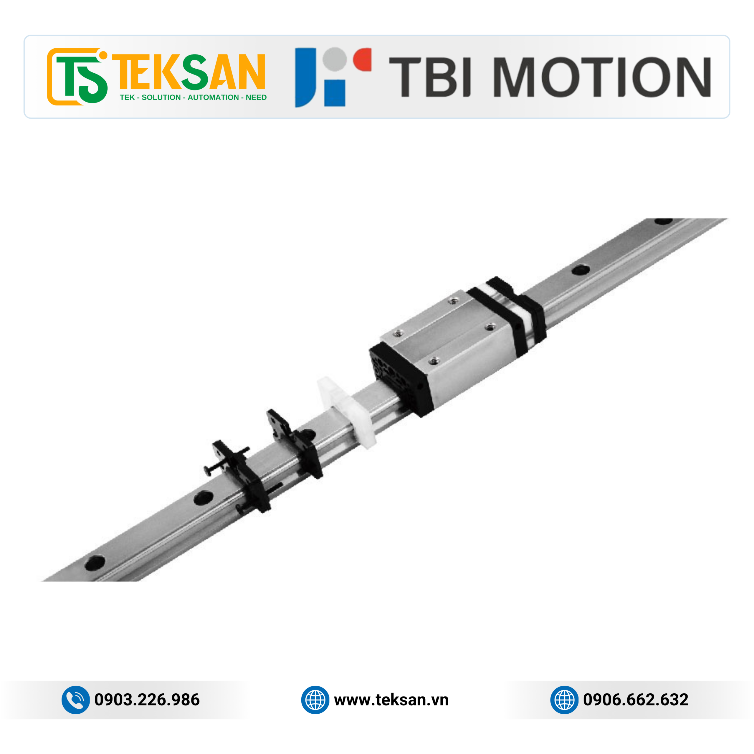 TBI TR Self-Lubricating Series - Linear Guide Thanh trượt dẫn hướng tự bôi trơn TBI Motion TR Self-Lubricating Series – Giải pháp vận hành bền bỉ cho môi trường nhiều bụi và yêu cầu bảo trì thấp - Ảnh 1