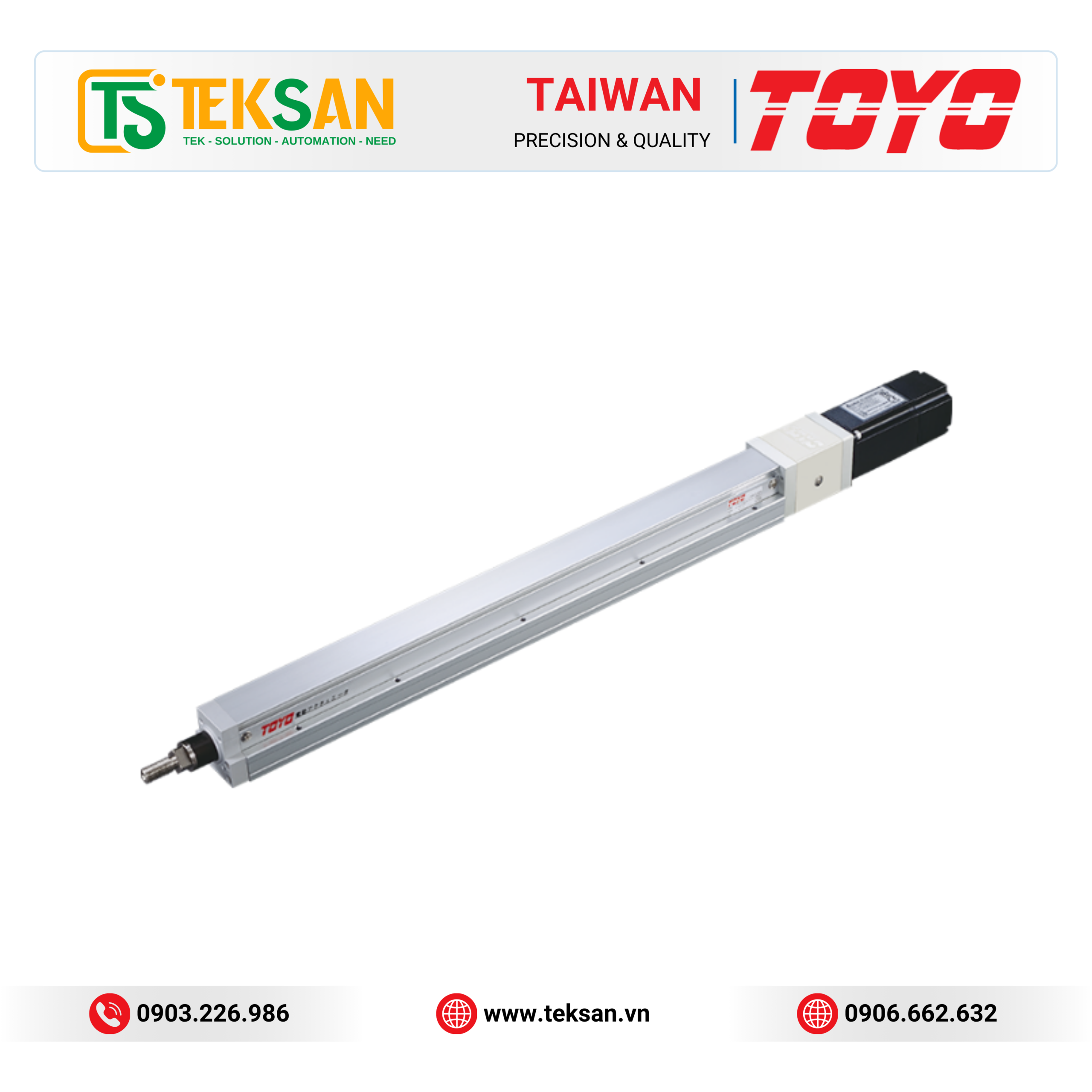 TOYO GTY Series Module truyền động tuyến tính đơn trục TOYO GTY Series – Rod Type Ball Screw Actuator - Ảnh 1