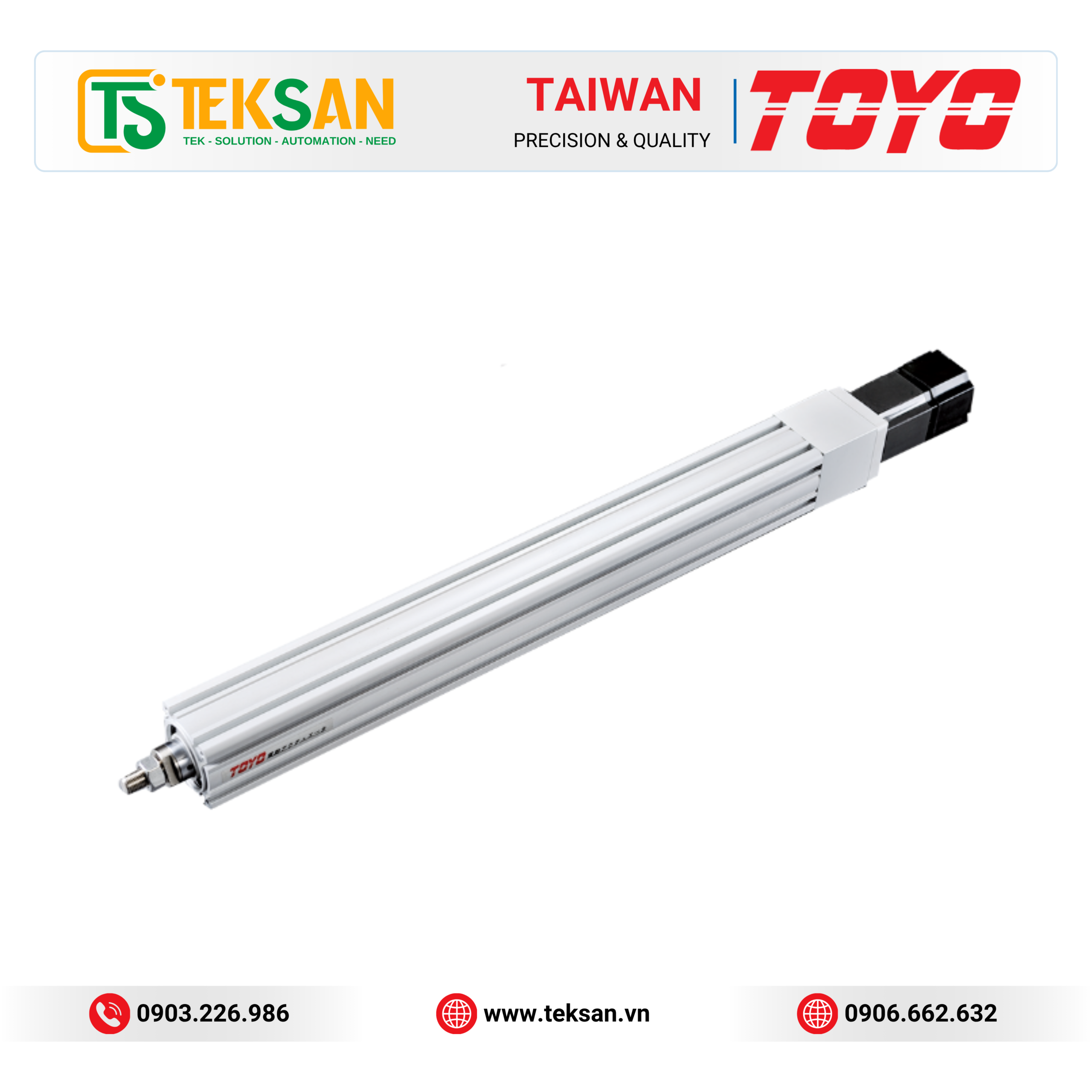 TOYO Y Series Module truyền động tuyến tính đơn trục TOYO Y Series – Rod Type Ball Screw Actuator - Ảnh 1